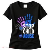 Stop Child Abuse Child Abuse Prevention Awareness Women's T-Shirt thumb 0