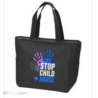 Stop Child Abuse Child Abuse Prevention Awareness Tote Bag thumb 3