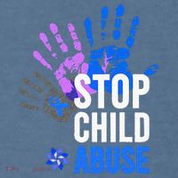 Stop Child Abuse Child Abuse Prevention Awareness Garment-Dyed Sweatshirt thumb 2