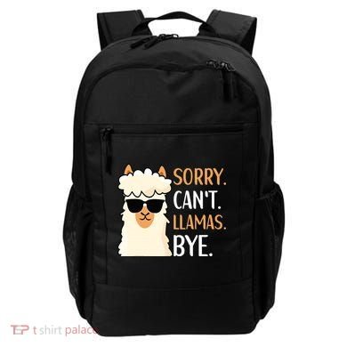 Sorry Can't Alpacas Bye LLama Apparel Backpack