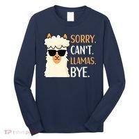 Sorry Can't Alpacas Bye LLama Apparel Long Sleeve Shirt thumb 0