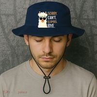 Sorry Can't Alpacas Bye LLama Apparel Bucket Hat thumb 2