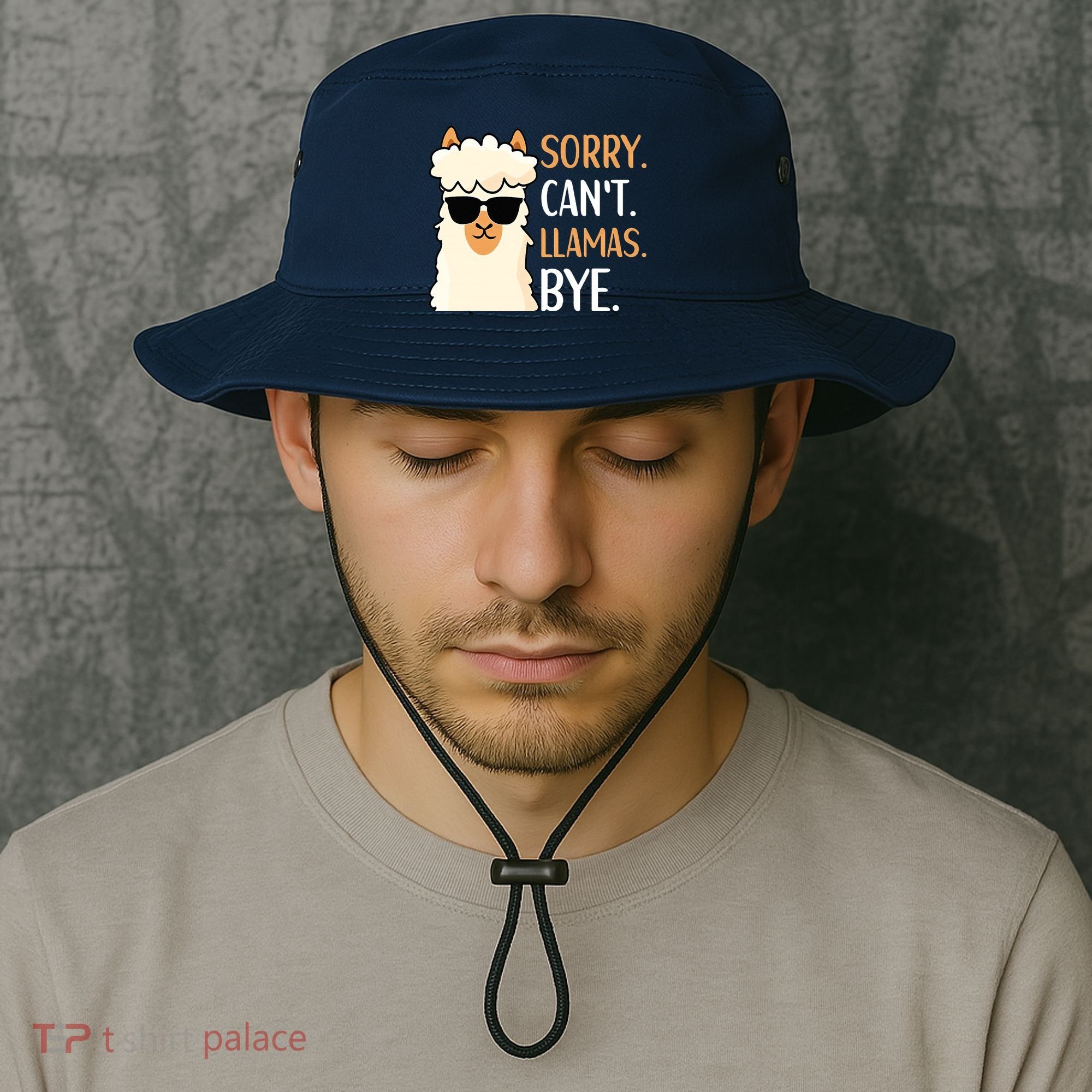 Sorry Can't Alpacas Bye LLama Apparel Bucket Hat