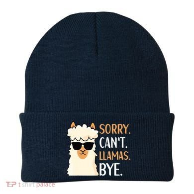 Sorry Can't Alpacas Bye LLama Apparel Beanie