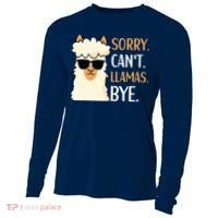 Sorry Can't Alpacas Bye LLama Apparel Cooling Performance Long Sleeve Crew thumb 0