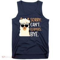 Sorry Can't Alpacas Bye LLama Apparel Tank Top thumb 0