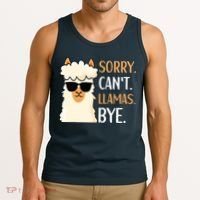 Sorry Can't Alpacas Bye LLama Apparel Tank Top thumb 3