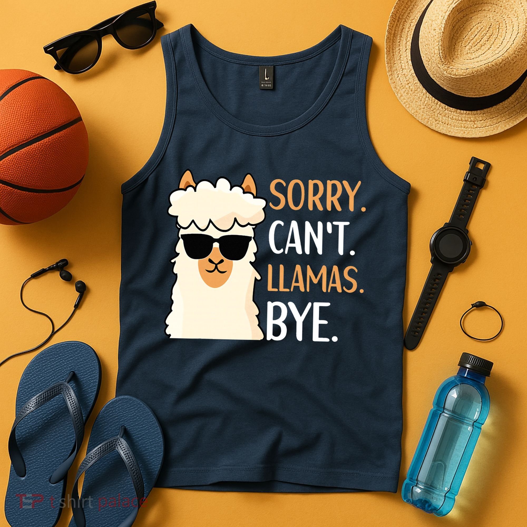 Sorry Can't Alpacas Bye LLama Apparel Tank Top