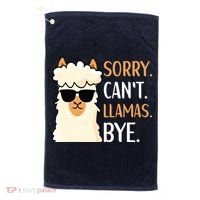 Sorry Can't Alpacas Bye LLama Apparel Golf Towel thumb 0