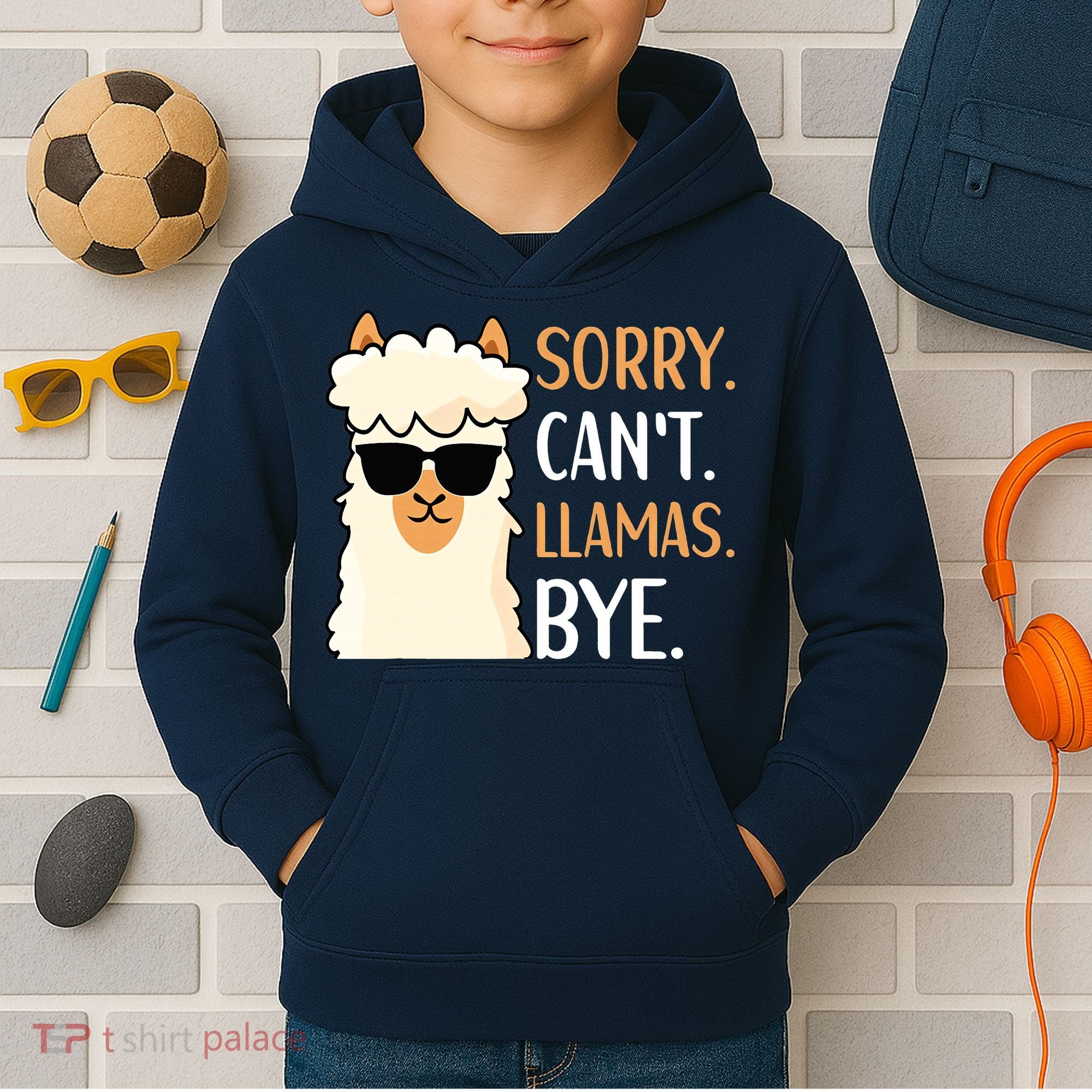 Sorry Can't Alpacas Bye LLama Apparel Kids Hoodie