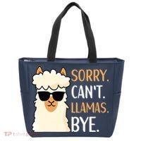 Sorry Can't Alpacas Bye LLama Apparel Tote Bag thumb 0