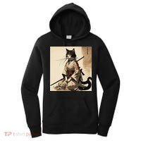 Samurai Cat Artwork Japanese Women's Hoodie thumb 0