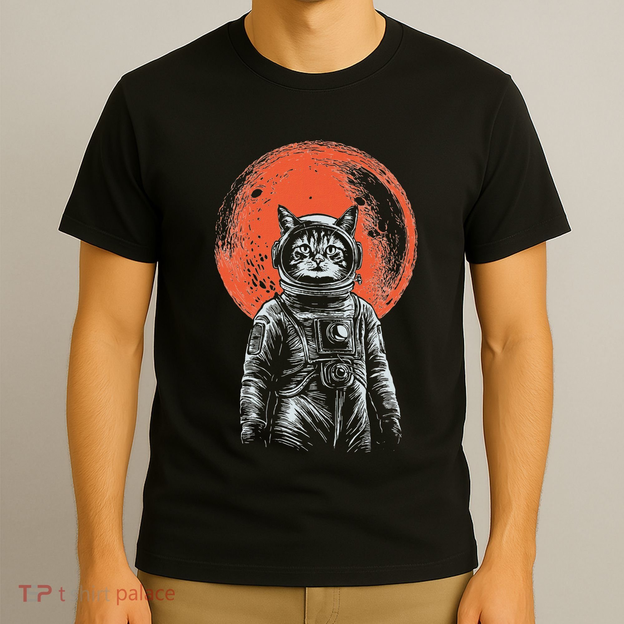 Space Cat Astronaut Cat Good Luck Cat Vintage T-Shirt