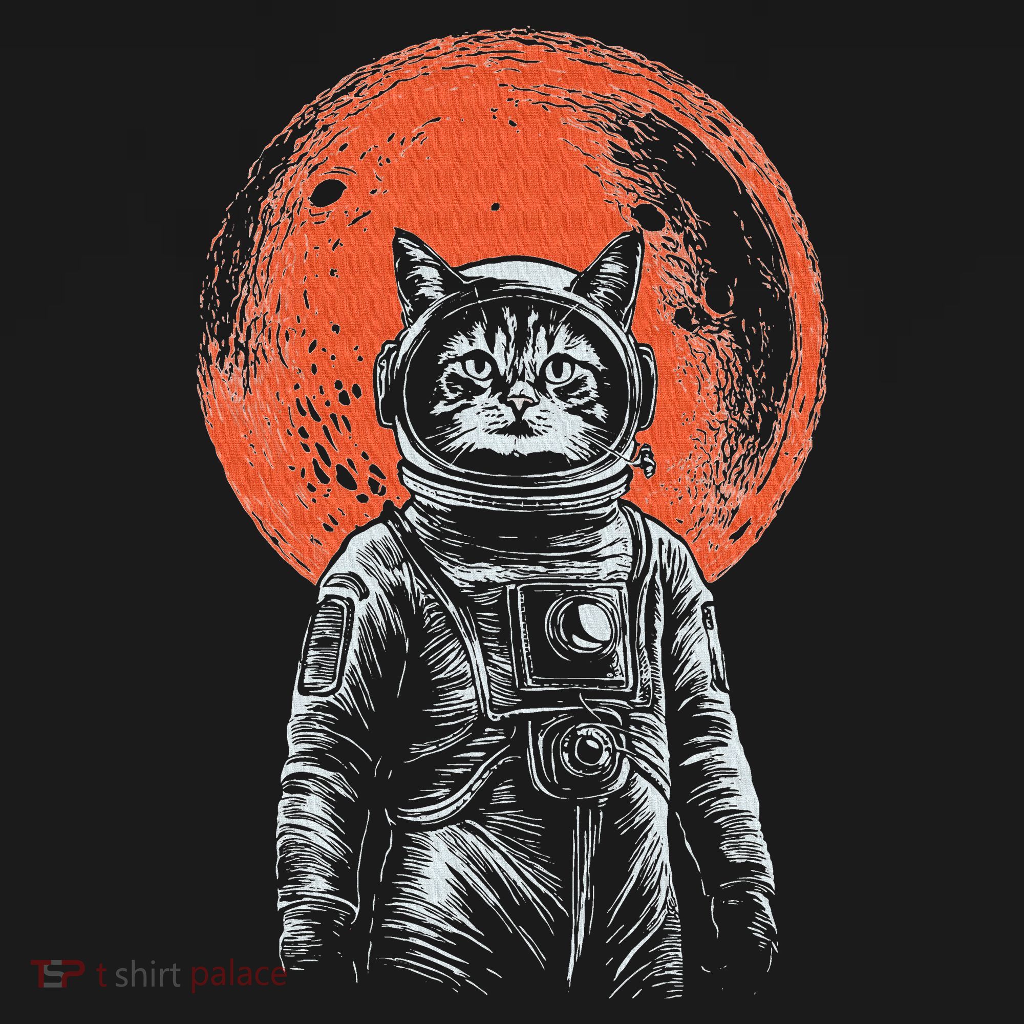 Space Cat Astronaut Cat Good Luck Cat Vintage T-Shirt