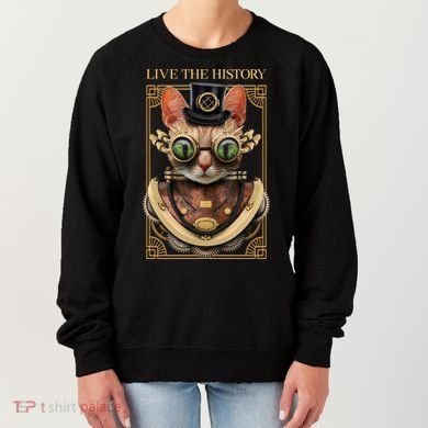 Steampunk Cat Animal Bizarre Women's Sweatshirt