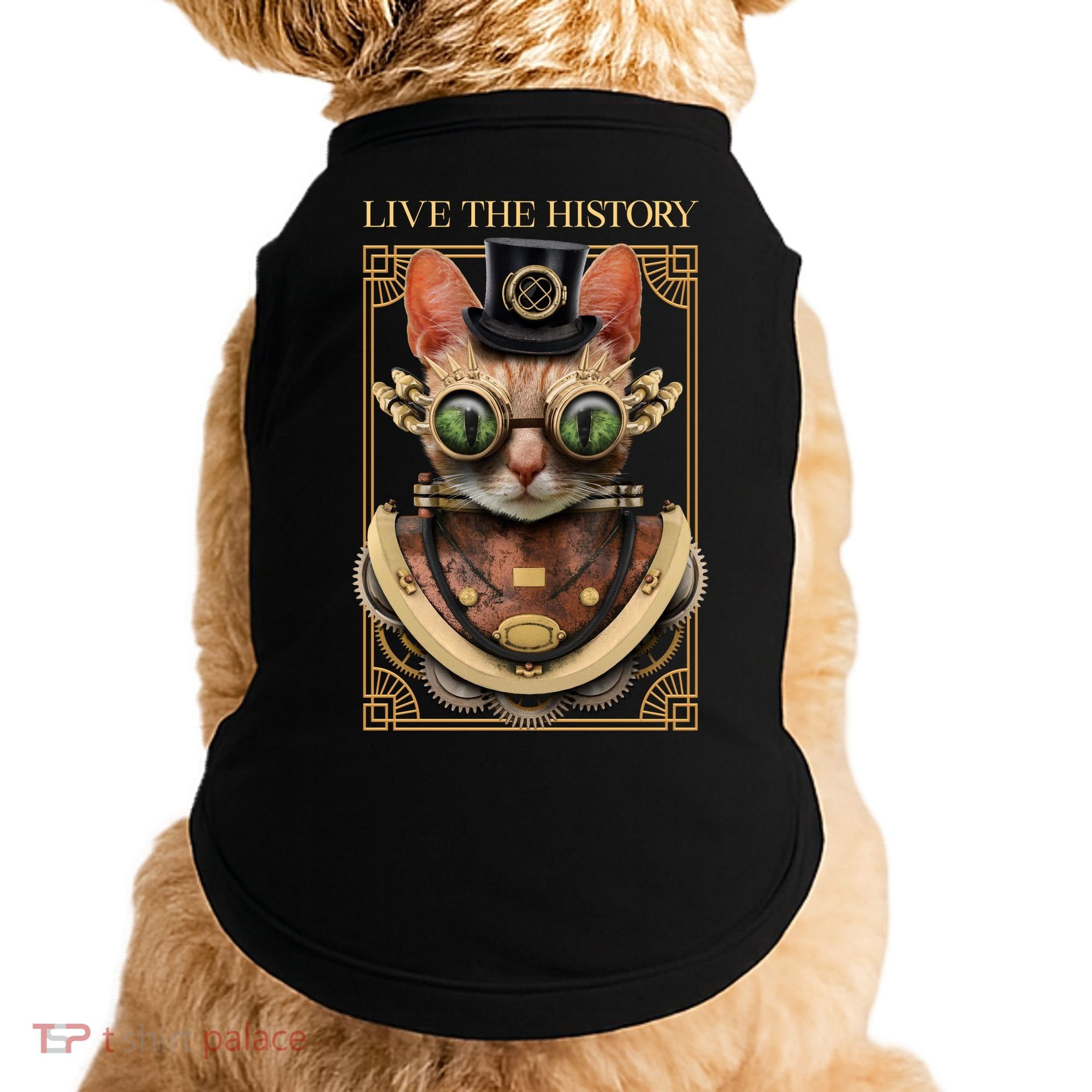 Steampunk Cat Animal Bizarre Doggie Tank
