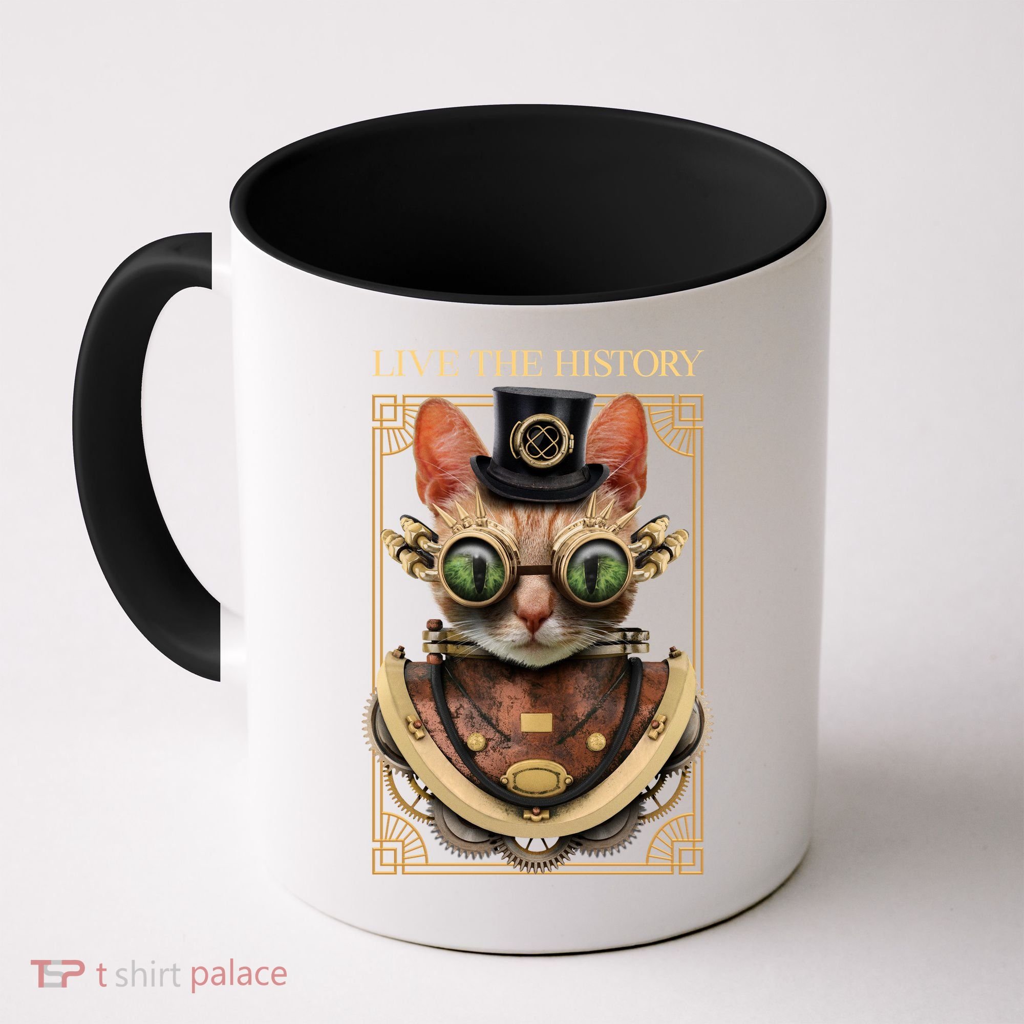 Steampunk Cat Animal Bizarre Coffee Mug