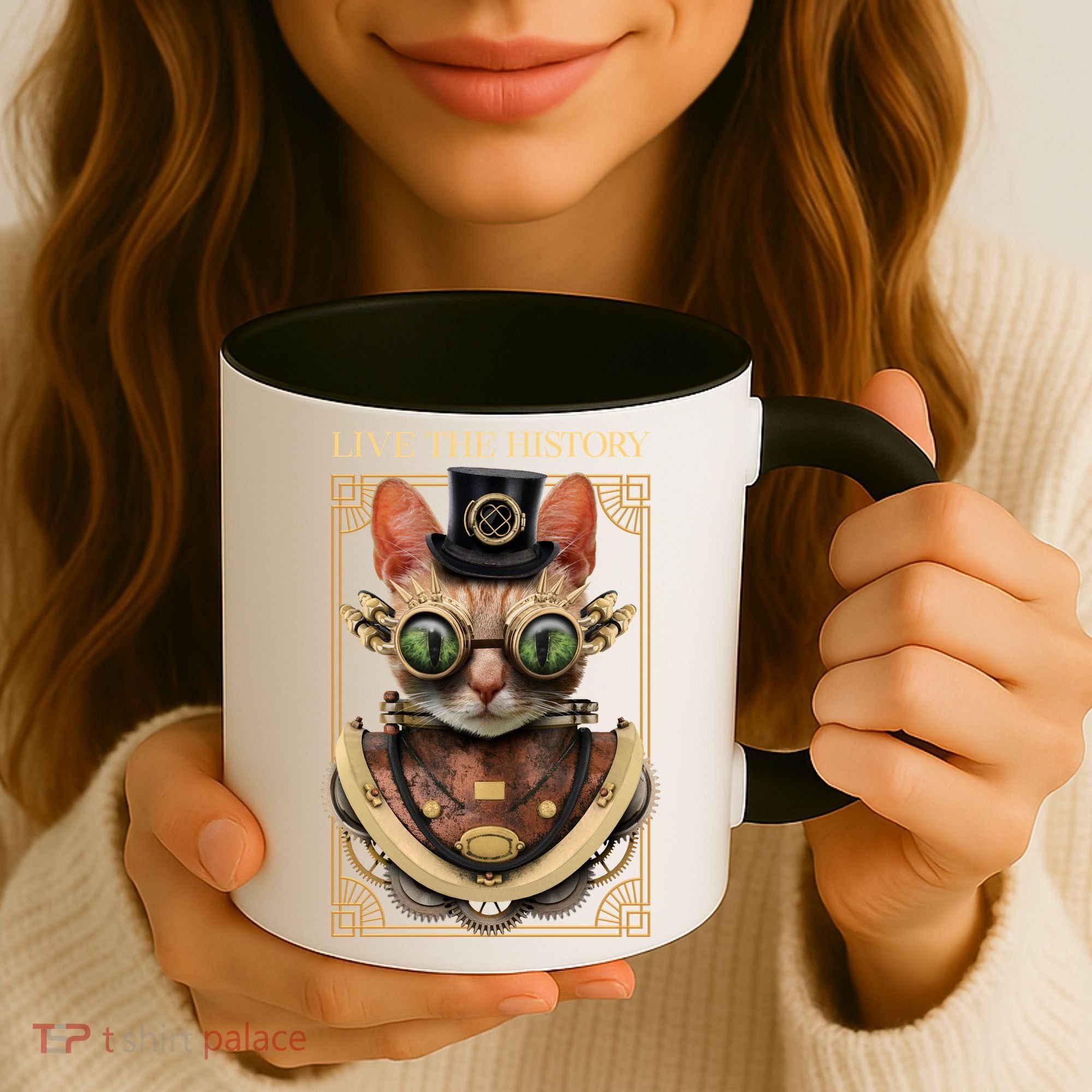Steampunk Cat Animal Bizarre Coffee Mug