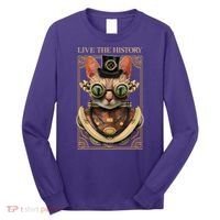 Steampunk Cat Animal Bizarre Long Sleeve Shirt thumb 0