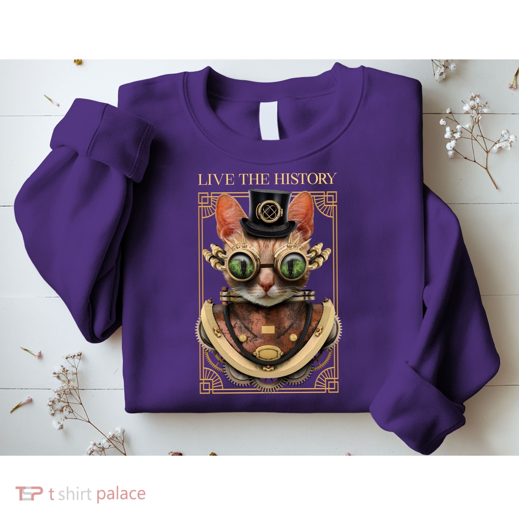 Steampunk Cat Animal Bizarre Sweatshirt