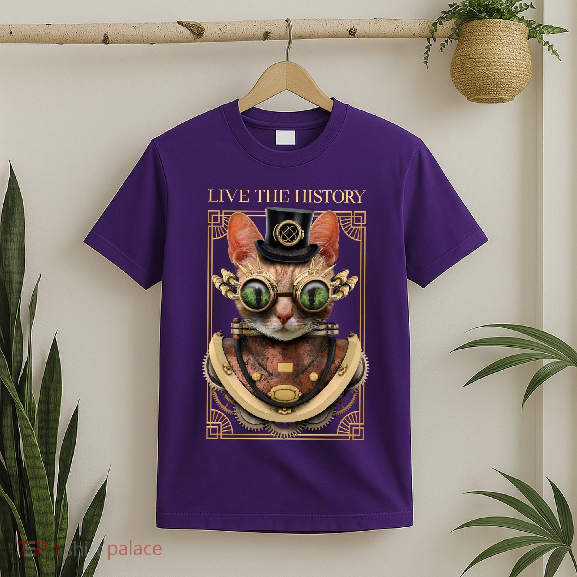 Steampunk Cat Animal Bizarre T-Shirt