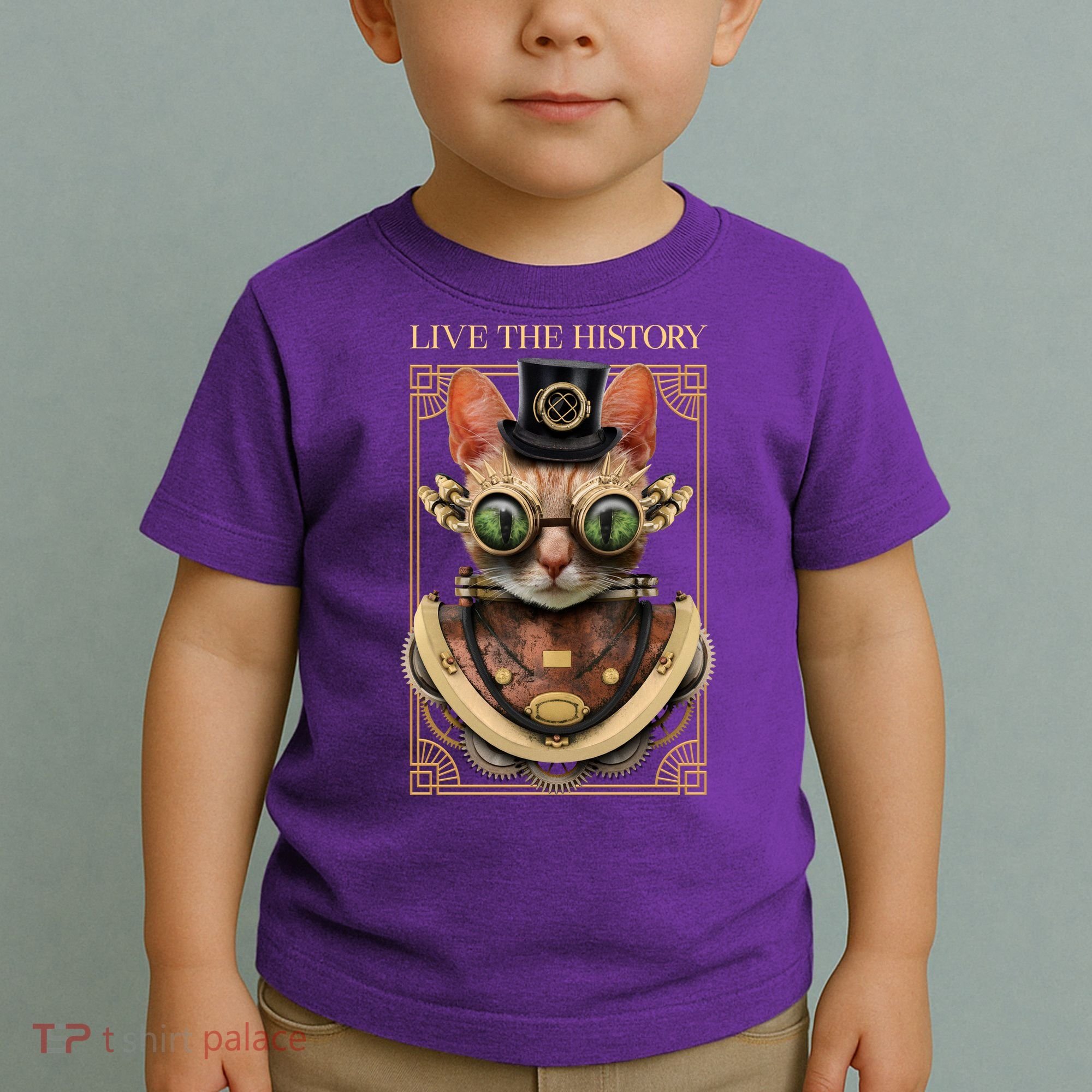 Steampunk Cat Animal Bizarre Toddler T-Shirt