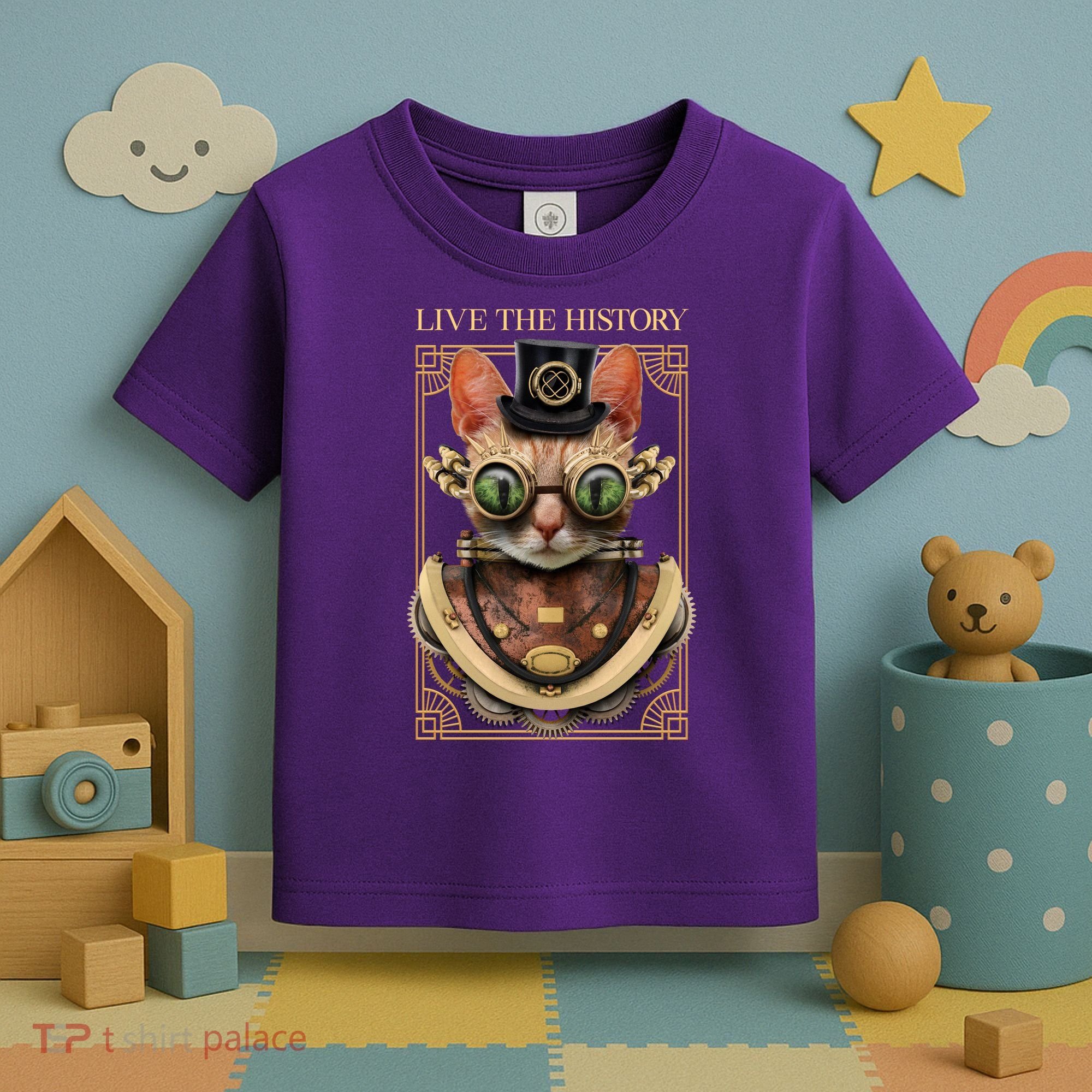 Steampunk Cat Animal Bizarre Toddler T-Shirt