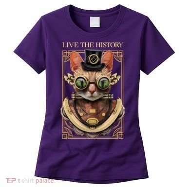 Steampunk Cat Animal Bizarre Women's T-Shirt