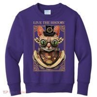 Steampunk Cat Animal Bizarre Kids Sweatshirt thumb 0