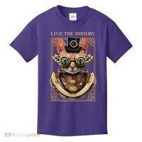 Steampunk Cat Animal Bizarre Kids T-Shirt thumb 0