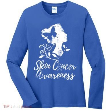 Skin Cancer Awareness Gift Women's Long Sleeve Shirt