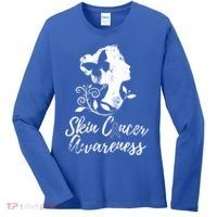 Skin Cancer Awareness Gift Women's Long Sleeve Shirt thumb 0