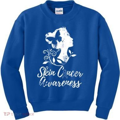 Skin Cancer Awareness Gift Kids Sweatshirt