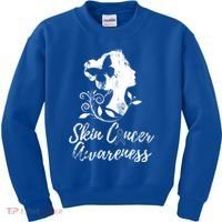 Skin Cancer Awareness Gift Kids Sweatshirt thumb 0