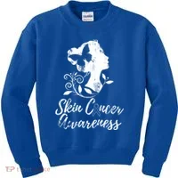 Skin Cancer Awareness Gift Kids Sweatshirt thumb 0