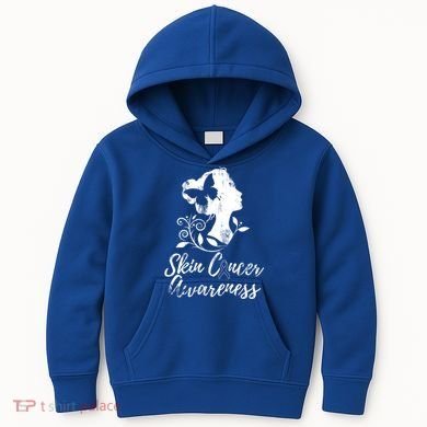 Skin Cancer Awareness Gift Kids Hoodie
