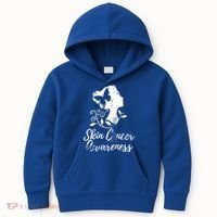 Skin Cancer Awareness Gift Kids Hoodie thumb 0
