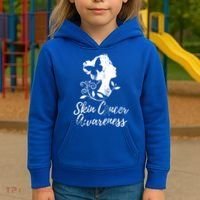 Skin Cancer Awareness Gift Kids Hoodie thumb 3