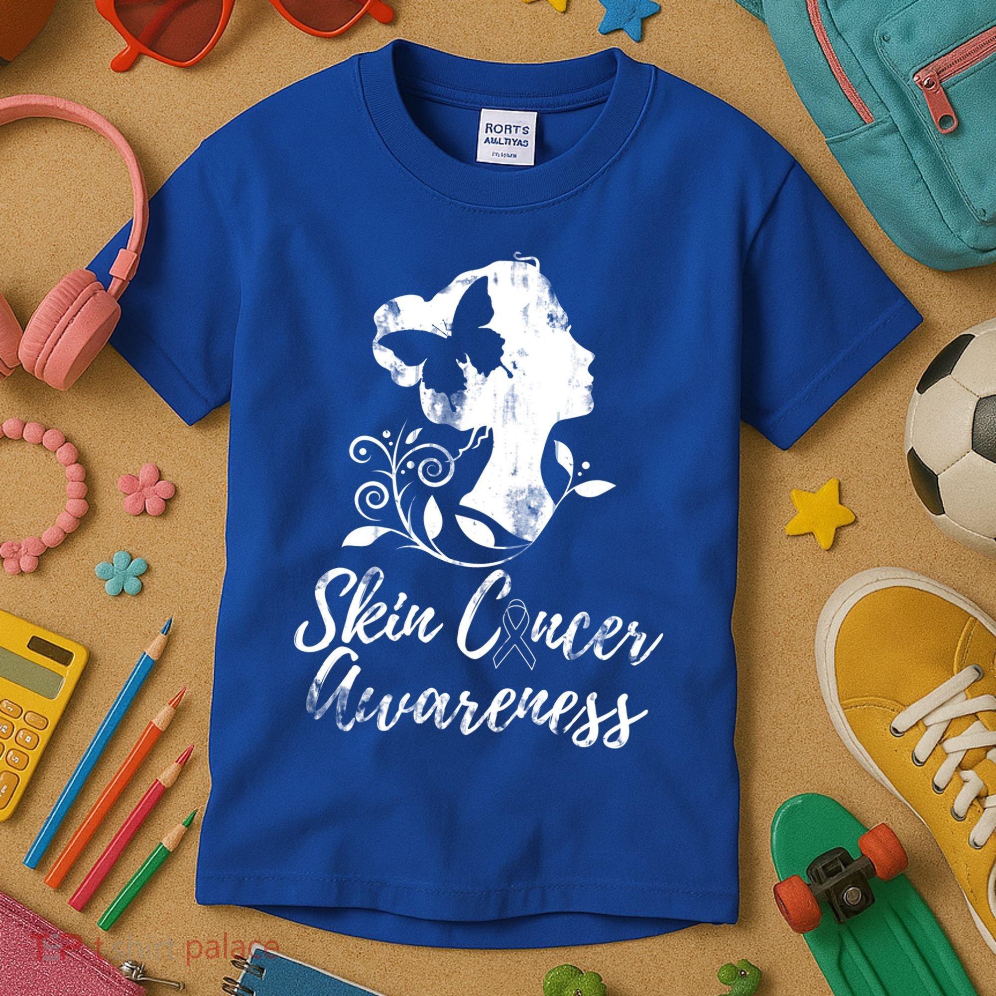 Skin Cancer Awareness Gift Kids T-Shirt