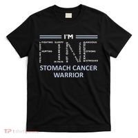 Stomach Cancer Awareness I´M Fine Periwinkle Ribbon Fighter T-Shirt thumb 0