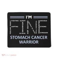 Stomach Cancer Awareness I´M Fine Periwinkle Ribbon Fighter Mousepad thumb 0