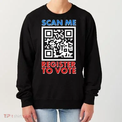 Scan Me QR Code Register To Vote Women's Sweatshirt