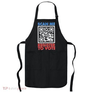 Scan Me QR Code Register To Vote Apron