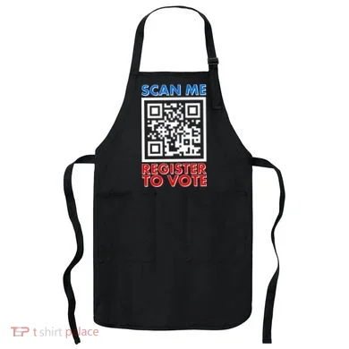 Scan Me QR Code Register To Vote Apron