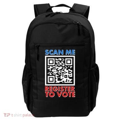 Scan Me QR Code Register To Vote Backpack
