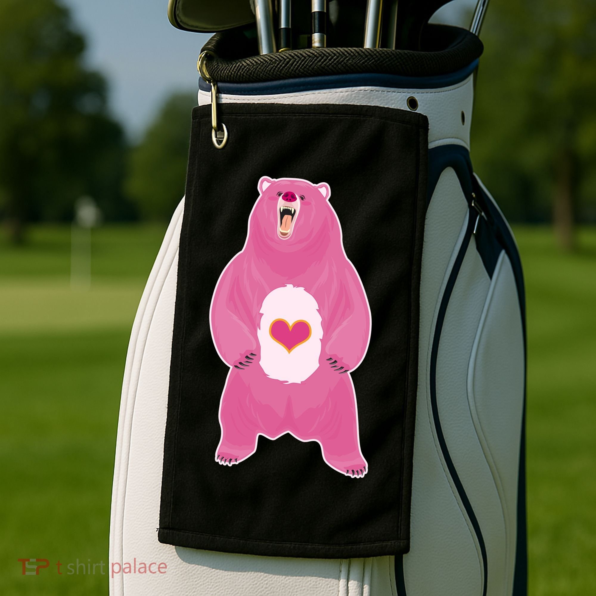 Scare Bear Golf Towel