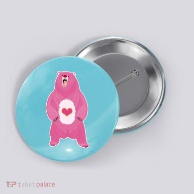 Scare Bear Button
