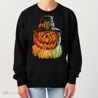Scarecrow Pumpkin Halloween Women's Sweatshirt thumb 0