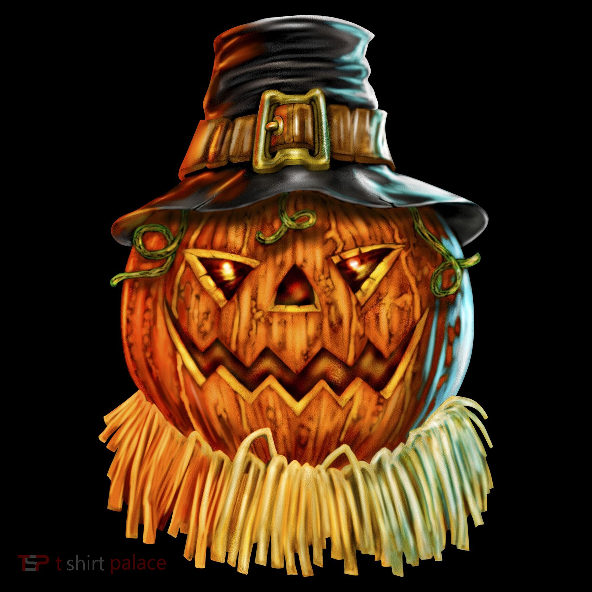 Scarecrow Pumpkin Halloween Doggie Tank
