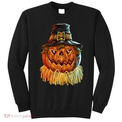 Scarecrow Pumpkin Halloween Sweatshirt